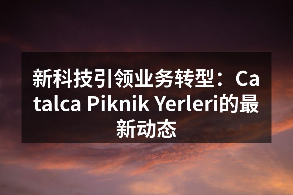新科技引领业务转型:Catalca Pi