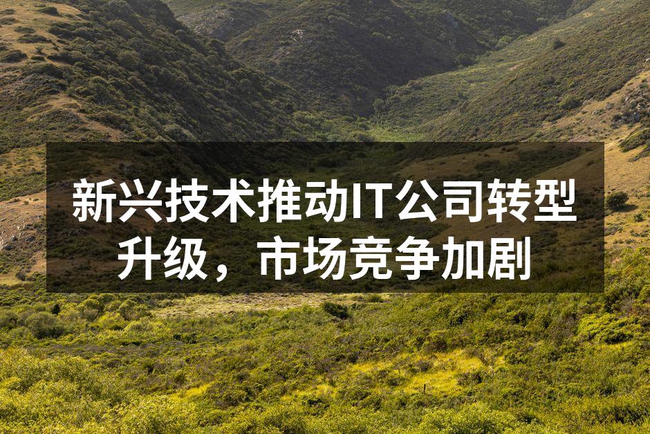 新兴技术推动IT公司转型升级,市场竞争加